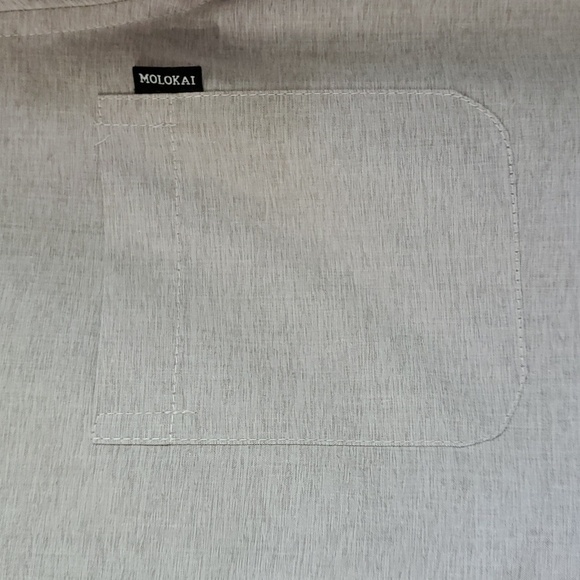 MOLOKAI SURF, MENS SHIRT Medium shirt is gray and looks small so check out meas - Picture 3 of 7